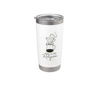 Amante del caffè Questa è la mia religione Bicchiere termico in acciaio inox doppia parete