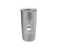 Amante del caffè Questa è la mia religione Bicchiere termico in acciaio inox doppia parete