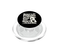 Amante del cane Pit Bull Mamma che ruba il cuore PopSockets PopGrip per MagSafe