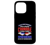 Amante del cornhole Non commetto errori Atti spontanei Custodia per iPhone 14 Pro Max