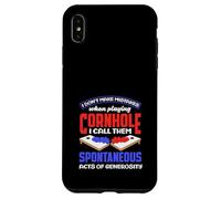 Amante del cornhole Non commetto errori Atti spontanei Custodia per iPhone XS Max