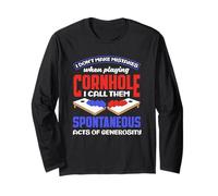 Amante del cornhole Non commetto errori Atti spontanei Maglia a Manica