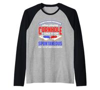 Amante del cornhole Non commetto errori Atti spontanei Maglia con Maniche Raglan