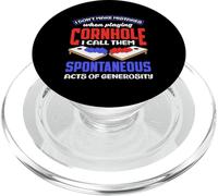 Amante del cornhole Non commetto errori Atti spontanei PopSockets PopGrip per MagSafe