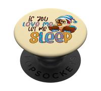 Amante del gufo divertente che dice se mi ami lasciami PopSockets PopGrip Adesivo