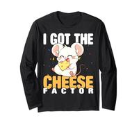 Amante del Mouse Ho ottenuto Il Proprietario dei Topi del Fattore Formaggio Maglia a Manica