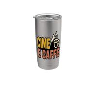 Amante del Trekking Alpino Caffè e Montagna Passione Bicchiere termico in acciaio inox doppia parete