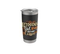 Amante della dieta chetogenica prima della dieta chetogenica degli amanti del caffè chetogenico Bicchiere termico in acciaio inox doppia parete