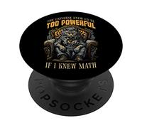 Amante della matematica dei gatti Divertente Felino Mob Boss Matematica E Algebra PopSockets PopGrip Adesivo