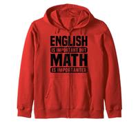 Amante della Matematica Divertente - L'inglese è Importante ma la Matematica è Felpa con Cappuccio