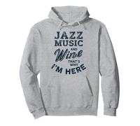 Amante della Musica Jazz e Bere Vino I Love Jazz Festival Felpa con Cappuccio
