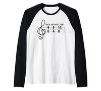 Amante della Musica - Questi Sono Difficili Tempi Difficili Musica Maglia con Maniche Raglan