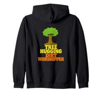 Amante della natura adoratore della sporcizia che abbraccia gli alberi Felpa con Cappuccio