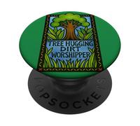 Amante della natura adoratore della sporcizia che abbraccia gli alberi PopSockets PopGrip Adesivo