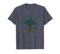 Amante della Natura Albero della Vita Eco Friendly Maglietta, Uomo, Pervinca, L