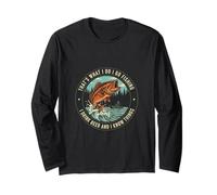 Amante della Pesca e della Birra è Quello Che Faccio Maglia a Manica