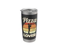 Amante della pizza Bicchiere termico in acciaio inox doppia parete