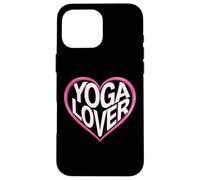 Amante dello yoga con un cuore Custodia per iPhone 16 Pro Max