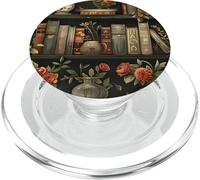 Amante di libri e libri, Libreria e piante, Biblioteca e libreria PopSockets PopGrip per MagSafe