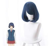 Amante domestico Tachibana Rui Hina Tachibana marrone parrucca blu scuro corta onda naturale Bob Lolita parrucche sintetiche per cosplay KUZ482