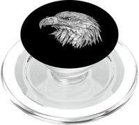 Amante geometrico dell'uccello di volo dell'Aquila Calva PopSockets PopGrip per MagSafe