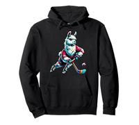 Amante Hockey Su Ghiaccio Llama Felpa con Cappuccio
