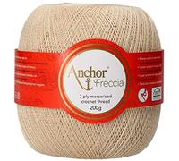 AMANTE NSF DMC ANCHOR FRECCIA Gomitolo 200gr Filo Scozia 6/8/12/16/20 Cotone uncinetto (Ecrù (00387), n° 12)