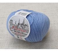 AMANTE NSF - Gomitolo 100% Pura Lana Vergine - MERINO 200 - Antiallergica - Baby Bebè - ISPE FILATI (35 (celeste))