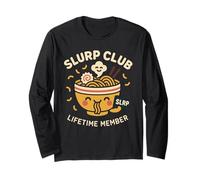 Amante Ramen Slurp Club Tonkotsu Noodle Chef Cucina Giapponese Maglia a Manica