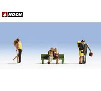 Amanti 6 personaggi con panchina HO NH15510 - noch modellismo