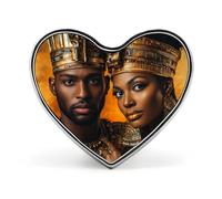 Amanti Coppia Ancient King Queen Carino Spilla Distintivo A Forma di Cuore Pin Cappello Abbigliamento Gioielli Accessori Regali per Festa di Nozze