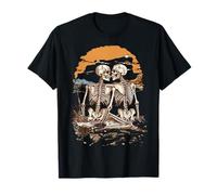Amanti degli Scheletri Gothic Matrimonio Eterno Amore Maglietta