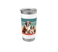 Amanti dei cani San Bernardo Animali domestici Cuccioli Cane Bicchiere termico in acciaio inox doppia parete