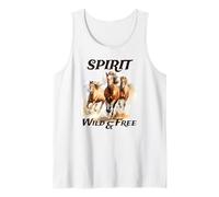 Amanti dei Cavalli Wild Horses Spirit Run Wild e Free Spirited Canotta