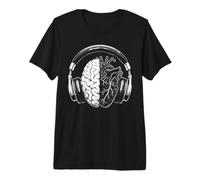 Amanti della Musica del Cervello e del Cuore Maglietta Premium