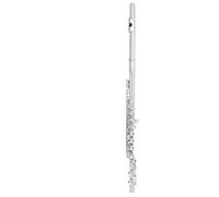 Amanti della musica Flauto Flauto Chiave C Placcata In Argento Chiave E Curva A 16 Tasti Con Foro Chiuso Flauto Strumento Per Prestazioni Di Esame Di Livello Base(C)