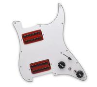 Amanti Della Musica Pickup Del Battipenna Set Di Battipenna Single Coil Per Chitarra Elettrica Piastra Posteriore Coperchio Per Pickup Assemblaggio Di Battipenna Struttura In PVC Per Chitarra(F)