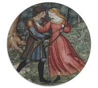 Amanti medievali Puzzle Per Adulti |L'arciere e la dama| 1000pcs (67.5x67.5cm) Puzzle Giochi Educativi,decorazioni Per La Casa