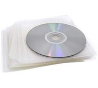 AMAPOLAS 1000 Bustine per CD E Dvd Trasparenti in Plastica PVC con Aletta di Chiusura