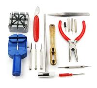 AMAPOLAS Set Riparazione Orologi Professionale Apri Casse Maglie Batteria Cinturino - Set di16 Pz colori casuali