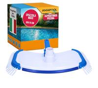 Amapool Aspiratore Fondo Piscina con Spazzola - 12 Setole e Attacco 32/38