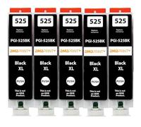 Amaprint 5 XL cartucce compatibili con Canon PGI 525 PGBK Nero per IP4850 IP4950 IX6550 MG5150 MG5250 MG5340 MG5350 MG6150 MG6250 MG8150 MG8240 MG8250 MX715 MX885 MX895