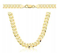 Amar Luxury Catene da uomo in oro 925/585 14k, collana reale da uomo, qualità italiana, 55 cm