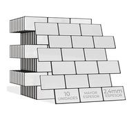 AMARA DECO - 10 piastrelle adesive cucina 30 x 30 cm. Pannelli decorativi da parete o piastrelle adesive bagno impermeabili, facili da pulire e resistenti al calore.