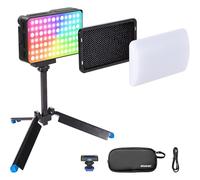 Amaran Ace 25c Kit, Pocket RGBWW LED Light, Boost Mode fino a 32W, Full Color Mini Video Light (2.300-10.000K), 1.171 Lux@1m a 5.600K, 4500mAh Batteria con PD Ricarica per Mobile Creator (Carbone)