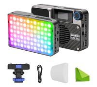 Amaran Ace 25c Lucciola LED Video RGBWW da Tasca per Fotocamera, 25W e 32W in Modalità Boost, CCT a Colori Completi 2300-10000K, 1171 Lux a 1m (5600K), Batteria Ricaricabile 4500mAh PD Tiktok Argento