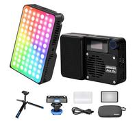 Amaran Ace 25c RGBWW - Kit di luci video a LED CCT 2300K-10000K CRI 95+ TLCI 95+, supporta il controllo tramite app, con griglia di controllo della luce magnetica e mini treppiede (antracite)