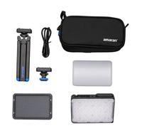 Aputure Amaran Ace - Kit di luci LED bicolore per fotocamera, 25 x 25 W, con mini treppiede e griglia di controllo della luce, colore: carbone