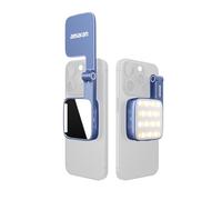Amaran GO Lampada magnetica per telefono con specchio e luci selfie, temperatura di colore 2700 K-6500 K, 10 modalità di colore, controllo tramite app, formato tascabile per TikTok, YouTube (blu)