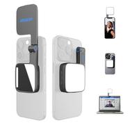 Amaran Go - Luce magnetica per selfie, compatibile con magneti MagSafe e Qi2, doppia sorgente luminosa a LED con luce a specchio regolabile e CCT (2700K-6500K), per selfie, trucco e creazione di